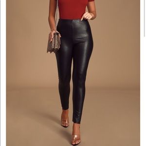 Vegan Leather Leggings from Lulus